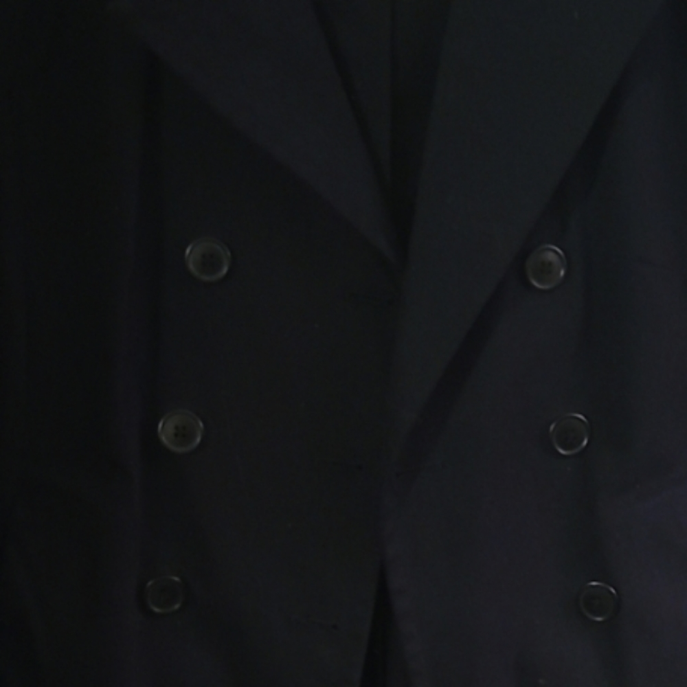 Vintage Gap NWOT HTF  Pitch Black Stretch Double Breasted Jacket - Picture 4 of 6